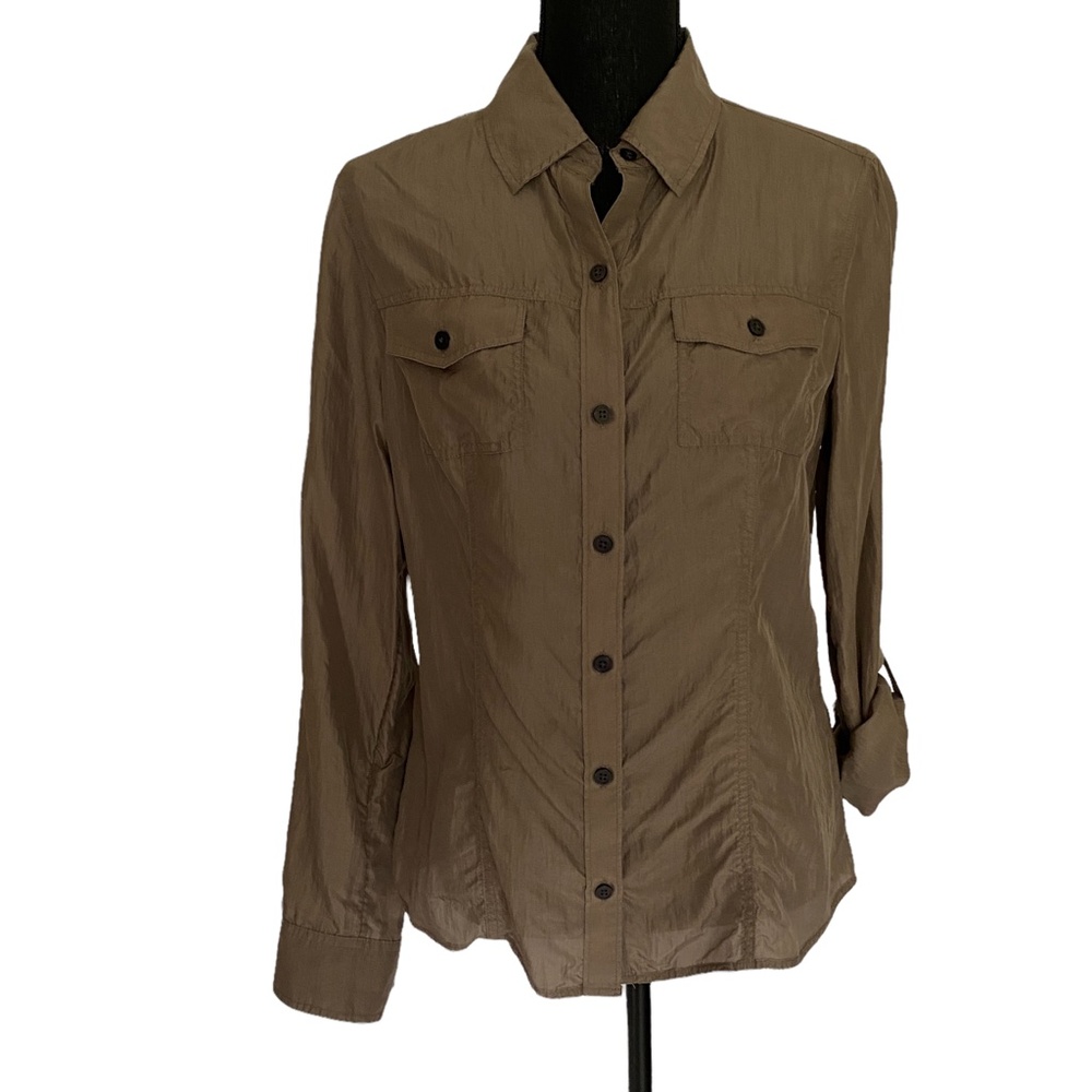 BANANA REPUBLIC Silk Blouse, Size Medium - Picture 2 of 8